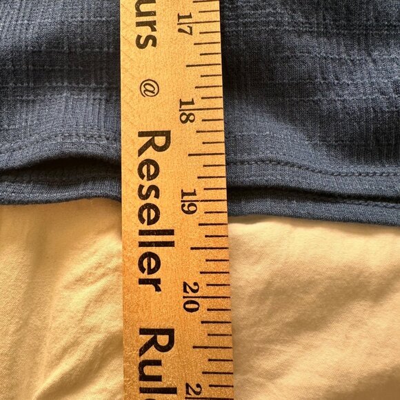 Max Studio London Womens SZ 3X Blue Top Ruffle Sleeves V-Neck Coquette Fairy - Picture 8 of 9